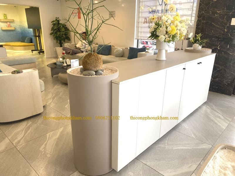 Hệ thống tủ kệ y tế chuyên dụng trong thi công nội thất nha khoa An Phước 2